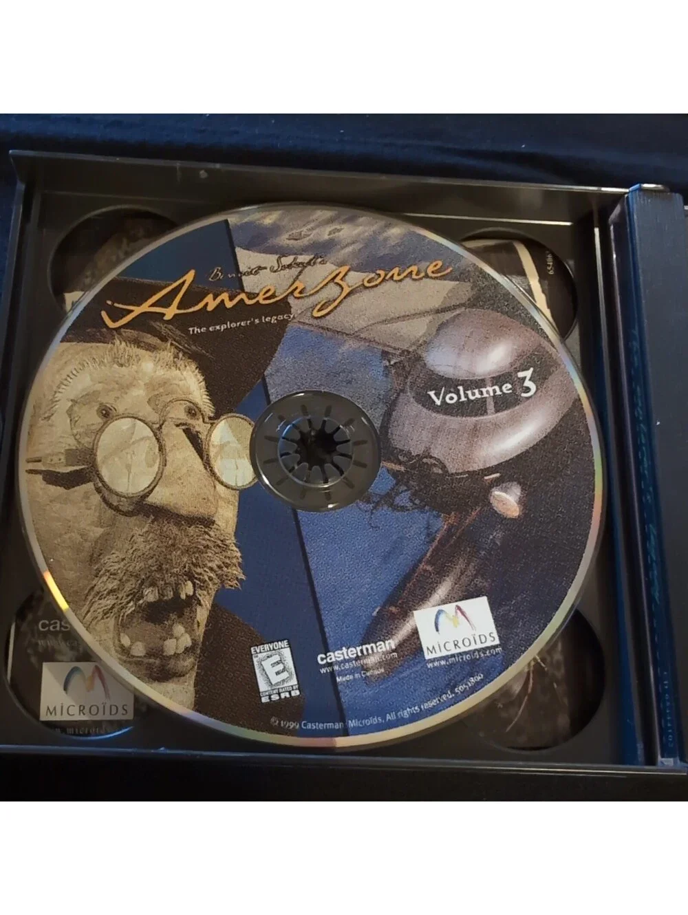 Amerzone: The Explorer's Legacy 4-Disc CD-ROM PC Game 1999 Casterman/Microids